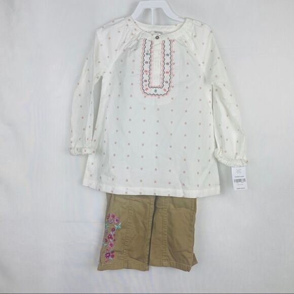 CARTERS Geomertic Tunic w/Floral Cargo pants. - Picture 6 of 6
